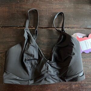 YITTY Black Smoothed Reality Plunge Bra